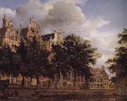 Jan van der Heyden Canal house USA oil painting artist